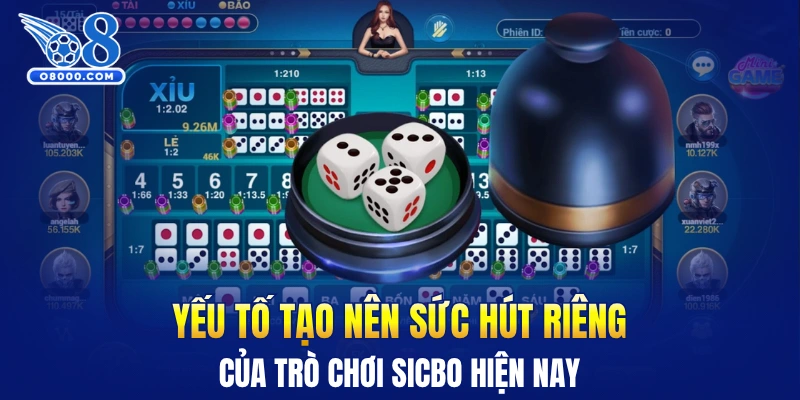 Yếu tố tạo nên sức hút riêng của trò chơi Sicbo hiện nay
